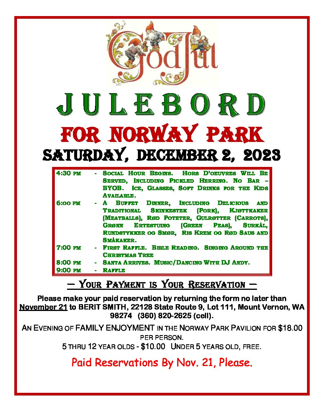 11 Julebord Invitation 2023
